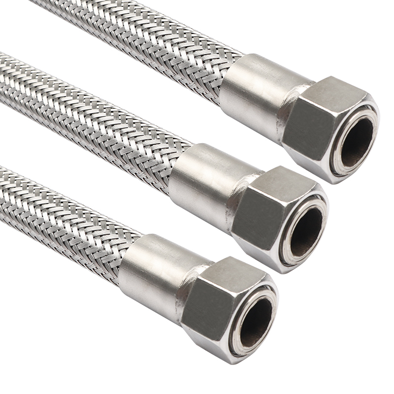304不锈钢波纹管6分DN20高温高压工业金属编织软管3/4钢丝蒸汽管