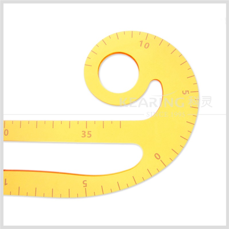 科灵 PM1300亚克力服装尺 服装袖窿尺大型曲线尺模板美术漫画云尺