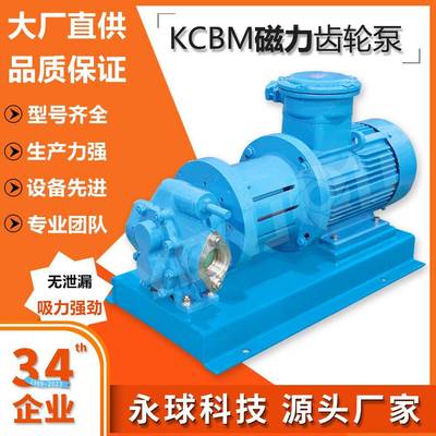 KCBM不锈钢磁力泵齿轮泵无泄漏高粘度齿轮泵厂家直销