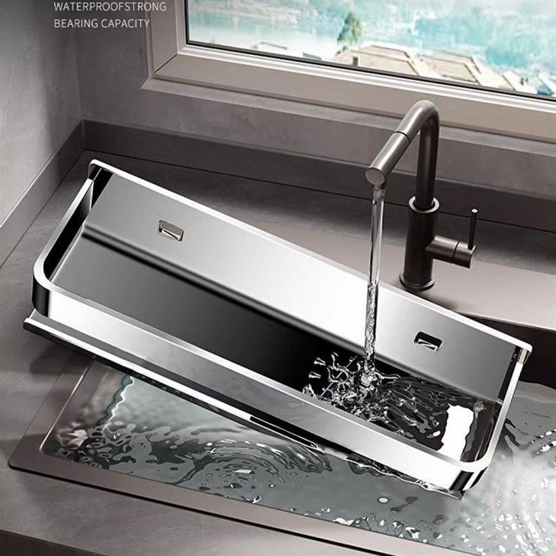 厨房置物架304不锈钢免打孔壁挂调料架加宽调味品家用大全收纳架,厨房/烹饪用具,调料置物架,淘宝优惠券,粉丝福利购,淘宝优惠卷