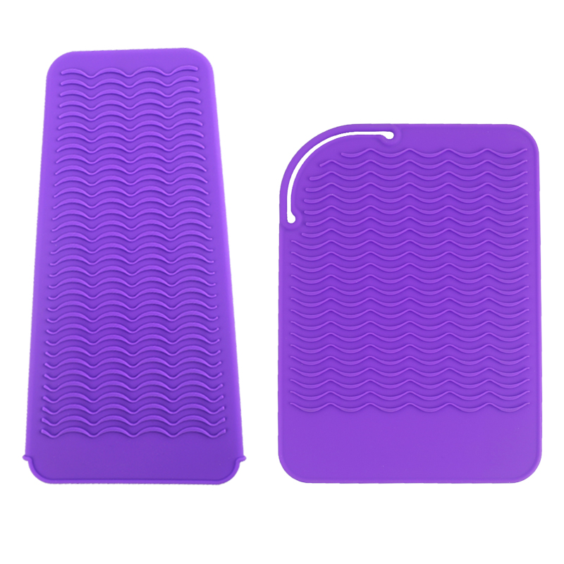 电卷棒隔热套耐高温电夹板隔热垫美发店工具防滑垫造型师收纳袋