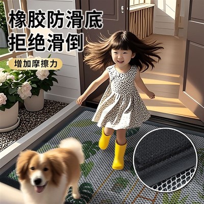 入户门口外地垫耐脏免洗丝圈脚垫门垫进门家用2025新款室外地毯