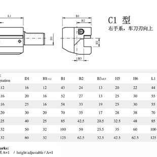 车床刀座刀塔刀座VDI刀架B1径向外径刀座C1轴向车铣复合DIN69880