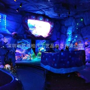 米大型主题公园游园花车发光巡游玻璃钢万圣节雕塑美陈电动车
