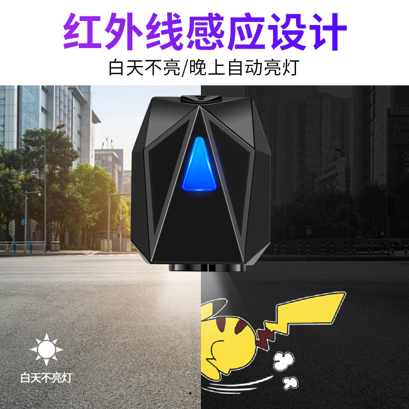 汽车门动态皮卡丘充电迎宾灯氛围灯开G门投影灯改装无线感应照地