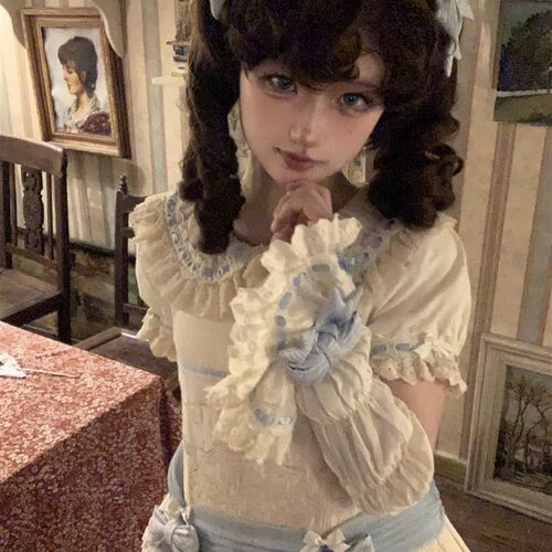 *制作中*小佩j蒂短款 低腰棉布OP 梦境人偶Lolita