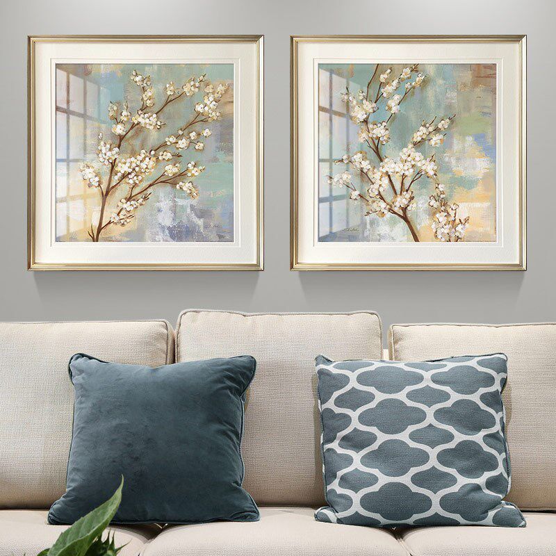 美式乡村装饰画 客厅沙发背景y画 卧室床头画 餐厅壁画 田园花卉