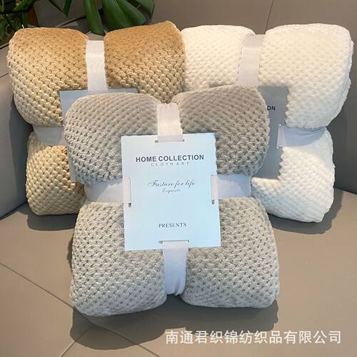 菠萝格毛毯空调毯学生宿舍午睡毯单双人N绒床单沙发巾礼品毯子