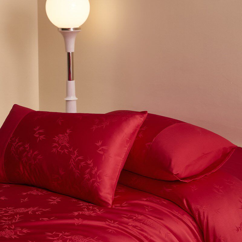 结婚四件套床上用品大红色新婚喜被喜F庆被套新婚喜嫁婚房提花婚,床上用品,婚庆床品套件,淘宝优惠券,粉丝福利购,淘宝优惠卷