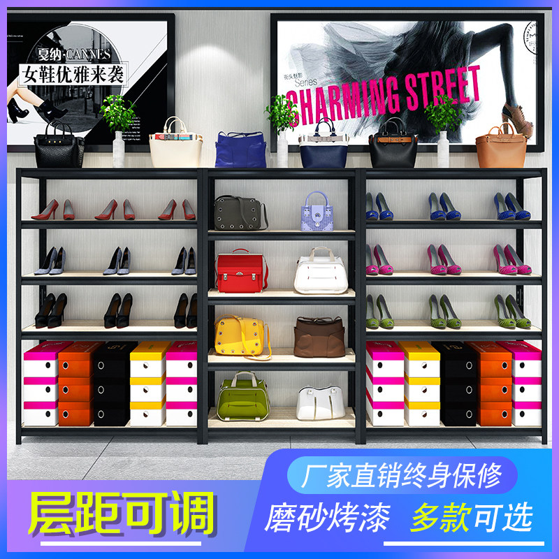 商场鞋店鞋架展示架落地多层服装店铺用童L鞋鞋子货架商用包包架图片