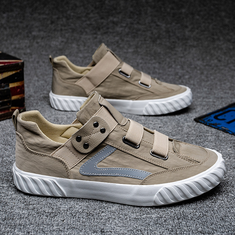 布鞋男2021新款韩版潮流春季A一脚蹬懒人休闲板鞋软底百搭帆布鞋,流行男鞋,布鞋,淘宝优惠券,粉丝福利购,淘宝优惠卷