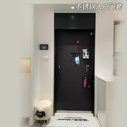加高门楣入户门门套包边边框定制不锈钢铝合金垭S口套窗套极简窄