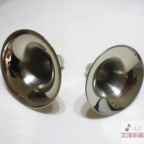 包邮高档加厚电镀纯铜唢呐碗D调zC调民间手工制作铜唢呐碗子喇叭