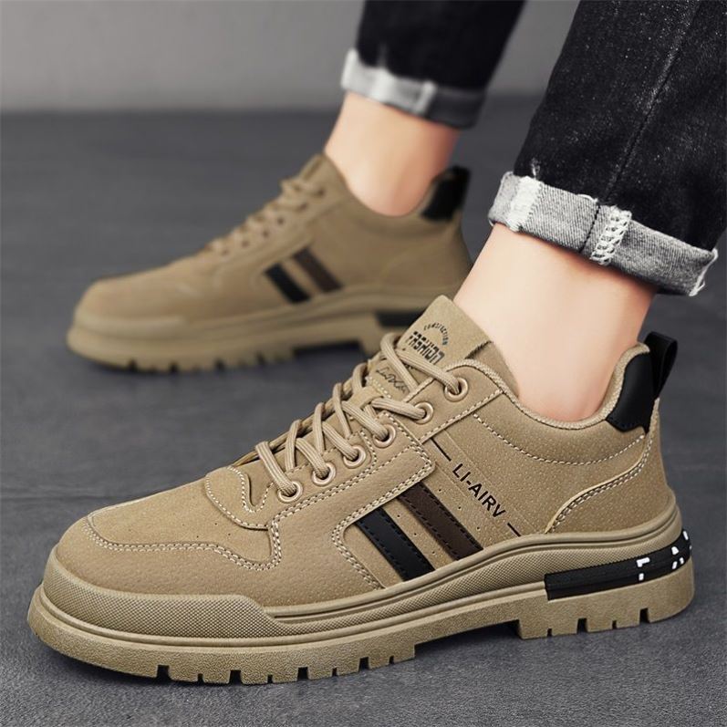 男鞋2025年新款春季工地干活休闲劳保板鞋上班工作防滑耐磨鞋子男