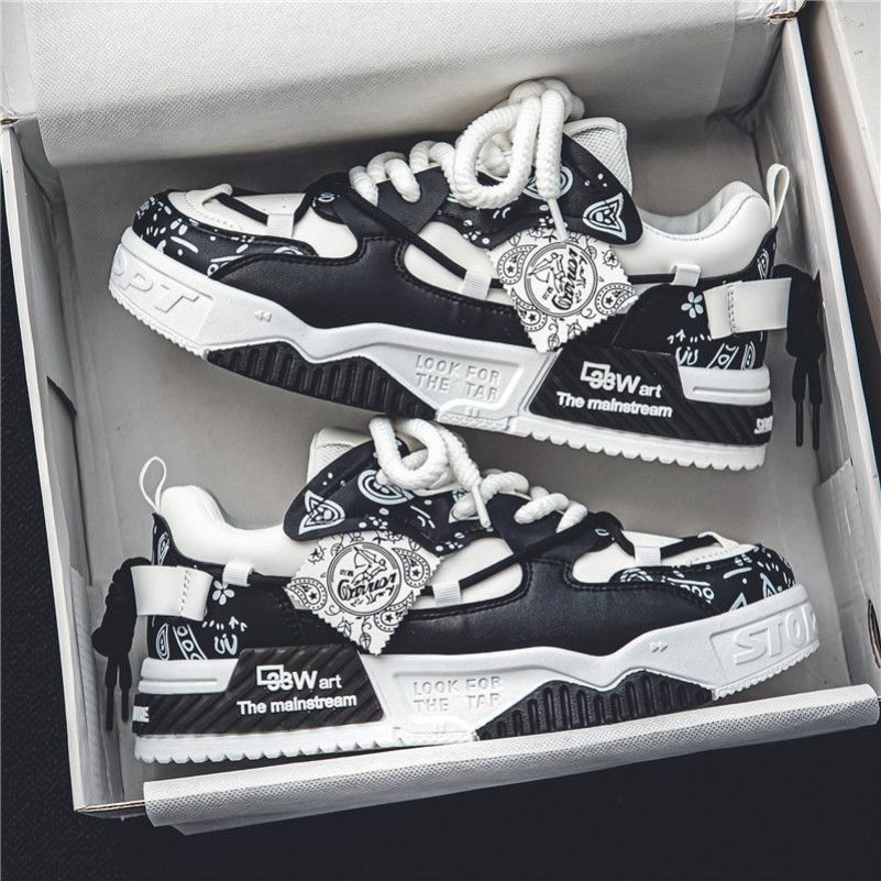 男鞋2025新款夏季透气轻便潮流百搭少年感休闲潮鞋耐磨防滑运动鞋