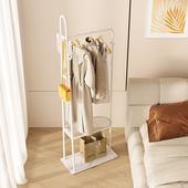 卧室铁艺衣帽架落地挂衣架衣帽间金属收纳置物架房间挂衣服 架子