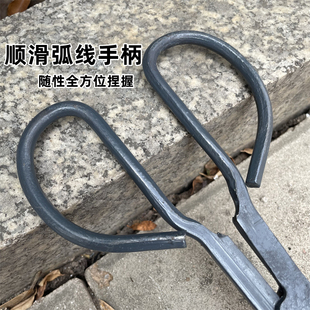精品铁火钳老式蜂窝煤钳扁头垃圾夹煤球火剪子农村灶膛柴火煤炉夹