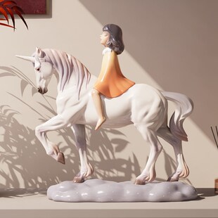 蓝色蜗牛艺术家创意暖阳系列书房玄关客厅摆件家居装 饰品祝福礼物