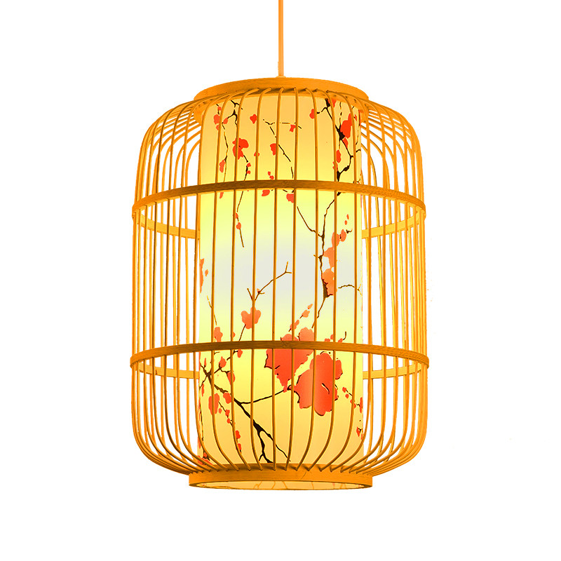 新中式复古风艺术竹艺吊灯鸟笼餐厅包厢包间茶楼禅意编织竹编灯笼,家装灯饰光源,餐厅吊灯,淘宝优惠券,粉丝福利购,淘宝优惠卷