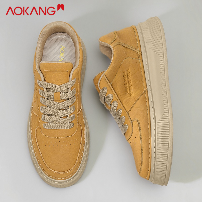 奥康格子休闲鞋秋季高品质运动透气耐磨潮流男鞋低帮系带百搭板鞋,流行男鞋,休闲板鞋,淘宝优惠券,粉丝福利购,淘宝优惠卷