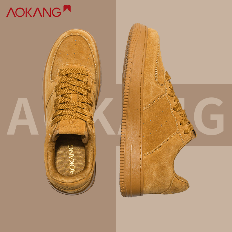 奥康新款休闲鞋运动时尚aj板鞋