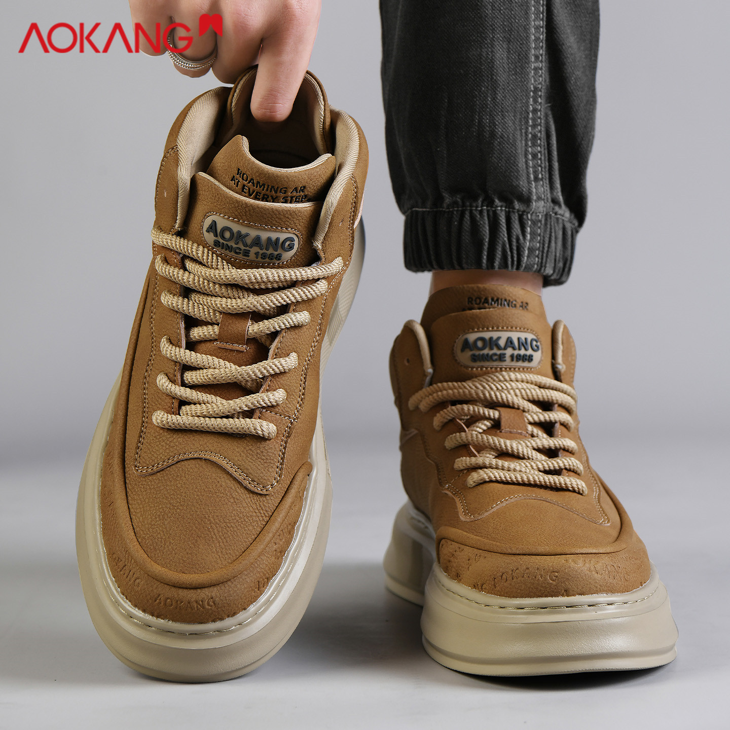 奥康2025新款高帮板鞋