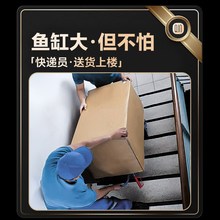 2024新款鱼缸底滤过滤系统整套底柜套缸一体小型落地客厅玻璃超白