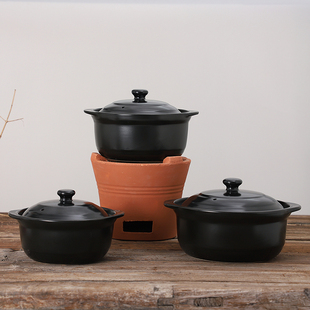 老中式红泥木炭火锅烧烤炉入宅土风炉茶炉取暖炖煮煲炉耐火干烧锅