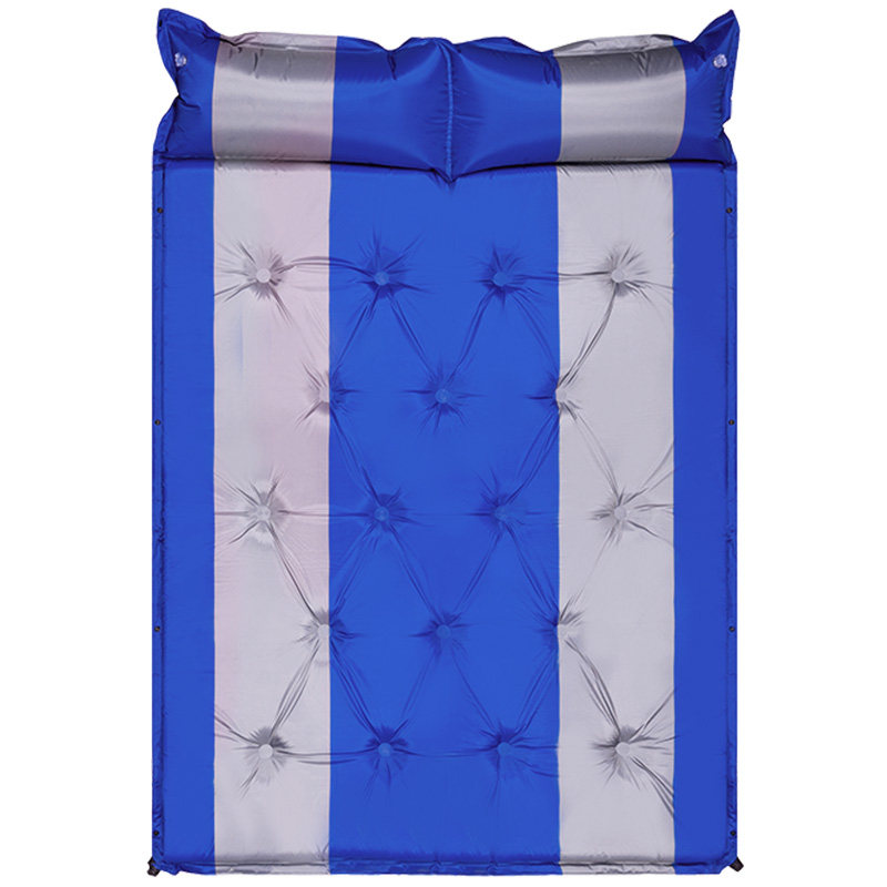 野餐户外防潮垫露营自动充气垫子双人加宽帐篷睡垫三3-4人加厚5cm