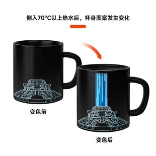 赛凡自研 流浪地球2周边 行星发动机温感马克杯 陶瓷变色材质包邮