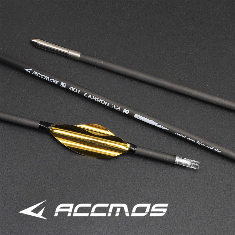 螺旋羽箭 3.2内径40T高碳反曲复合竞技练习X10过渡碳箭ACCMOS箭支