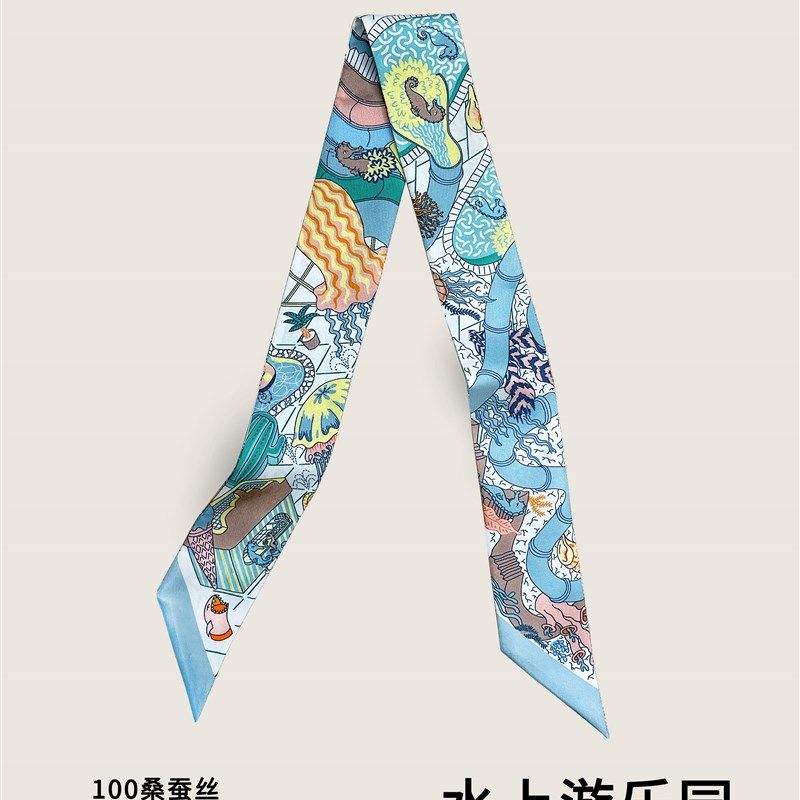 2024新款水上游乐园twill丝巾适用丝巾 18姆米真丝桑蚕丝绑包丝带,服饰配件/皮带/帽子/围巾,围巾/丝巾/披肩,淘宝优惠券,粉丝福利购,淘宝优惠卷