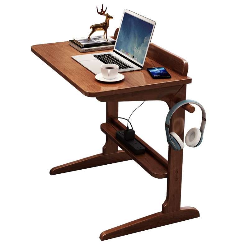 实木书桌家用小户型沙发边桌工作台C型边几电脑桌迷你学生学习桌