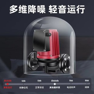 屏蔽泵管道泵离心泵220v家用锅炉地暖循环帮浦工业380v大功率暖气