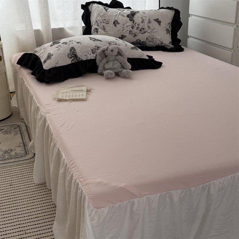 法式韩系公主风花边床裙150*200cm单件床裙床垫保护罩单双人床裙,床上用品,床裙,淘宝优惠券,粉丝福利购,淘宝优惠卷