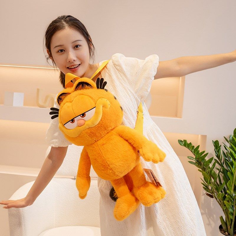 可爱旅行加菲猫双肩包女生卡通背包书包儿童猫咪毛绒玩具公仔包包,箱包皮具/热销女包/男包,双肩背包,淘宝优惠券,粉丝福利购,淘宝优惠卷