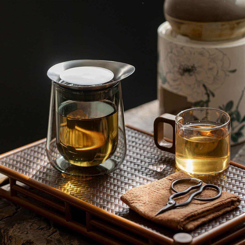 双层玻璃防烫泡茶壶懒人泡茶飘逸飘逸杯