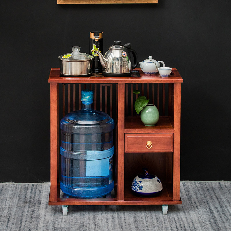 实木茶柜茶水柜功夫茶具移动茶边柜茶台茶桌侧边柜全自动上水客厅