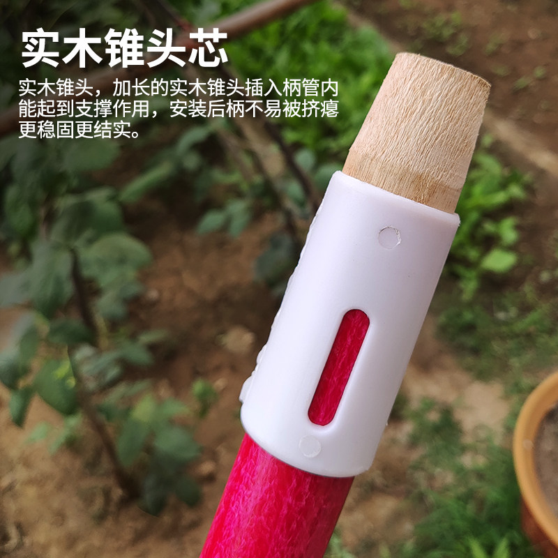玻璃纤维杆铁锹加长木柄农具铲子手柄结实强韧铁锨木把木棍支撑架
