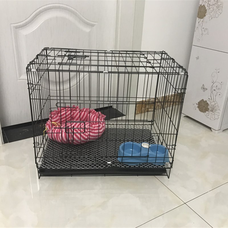 狗笼子泰迪小型犬中型犬狗笼室内折叠带厕所家用猫笼兔子笼鸽子笼