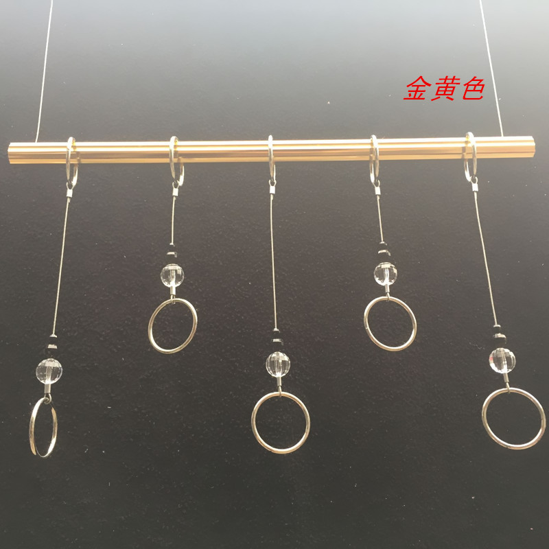 服装店展示架衣服架杆上墙悬架挂钢丝吊挂吊架吊衣架挂钩水晶吊环