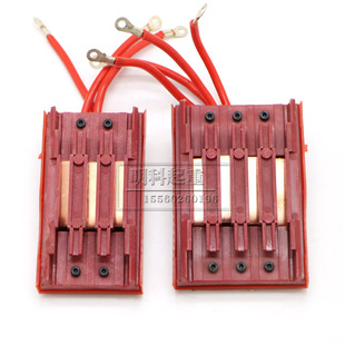 无接缝滑触线中间连接器3级4极 行车电源供电器 滑线接头带线