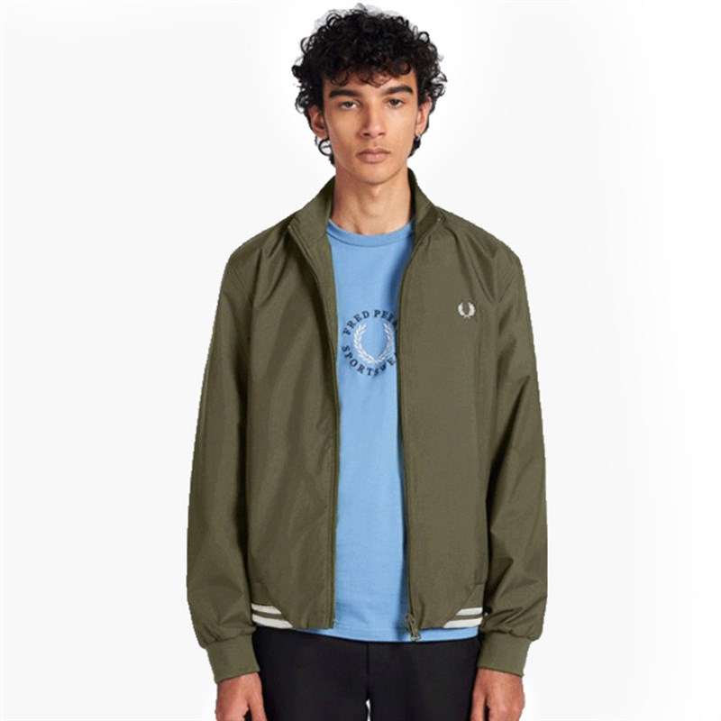 FRED男夹克 PERRY2024春秋新款立领外套薄款修身显瘦时尚休闲麦穗