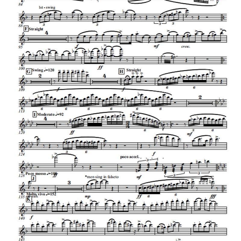 管乐总谱猫和老鼠4.0交响管乐团合奏总谱分谱+音频