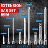 9件套铬钒钢球头型套筒接杆 2延长杆棘轮扳手附件配件