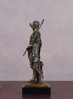 罗马皇帝屋大维铜像雕塑家居装饰品电视酒柜玄关展示架办公室摆件