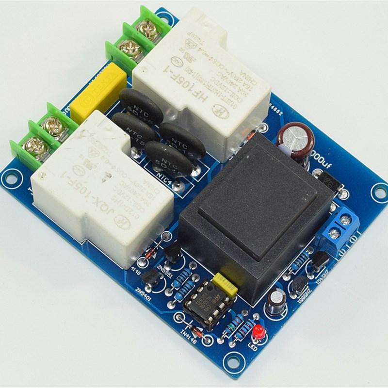 甲类电源软启动保护板(接自锁开关 )