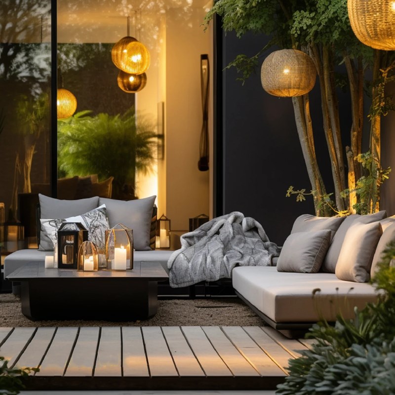 户外防水坐垫防晒沙发垫花园卡座庭院定制室外下沉式圆形藤椅子垫