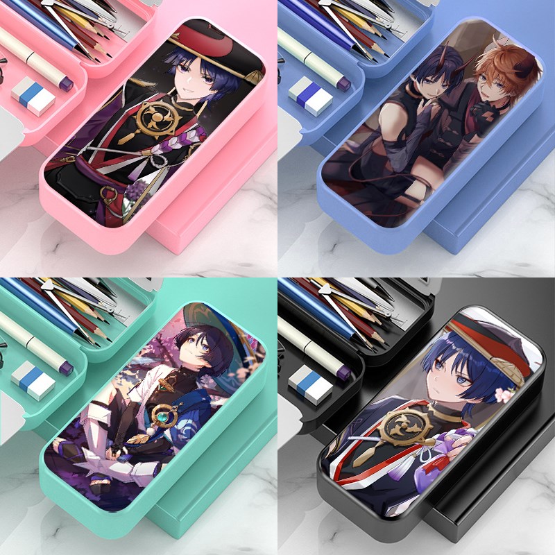 原神散兵流浪者多功能大容量文具盒男孩小学生创意铅笔盒双层儿童