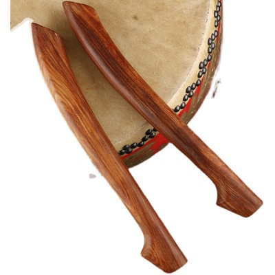 刀型大鼓鼓棒龙舟鼓槌弯鼓槌实木中国战鼓船鼓棍鼓锤鼓防滑打鼓棒